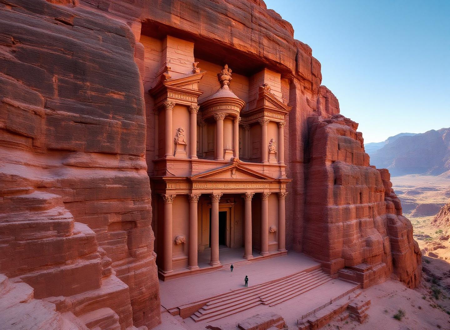 Entrada trasera de Petra: acceso desde la Pequeña Petra por el Monasterio